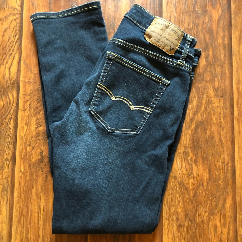 Slim fit dark denim extreme flex